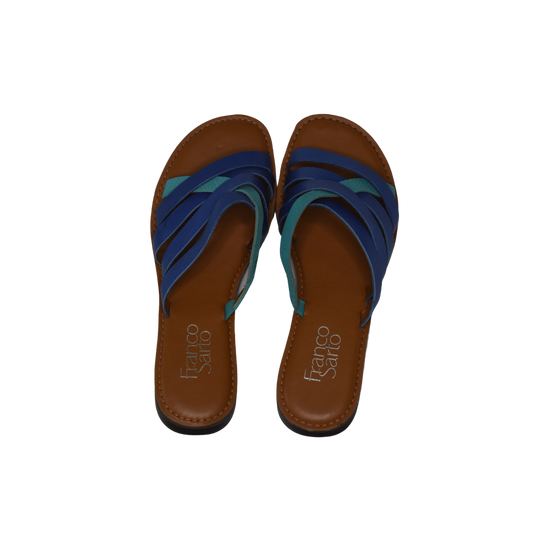 Franco Sarto Sandals Blue, Teal, Brown Size 6.5M SKU 000277-6