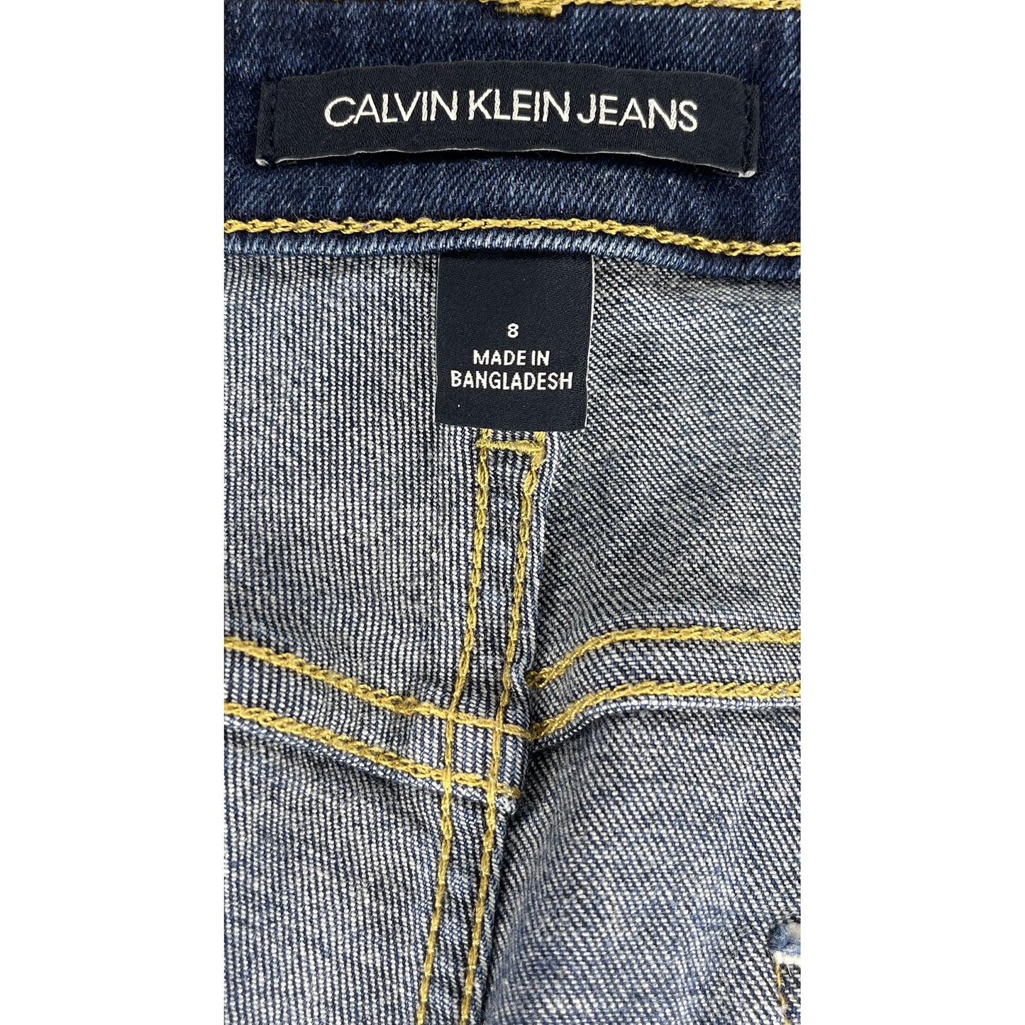 Calvin Klein Denim Bermuda Shorts Dark Blue Size 8 SKU 000425-3