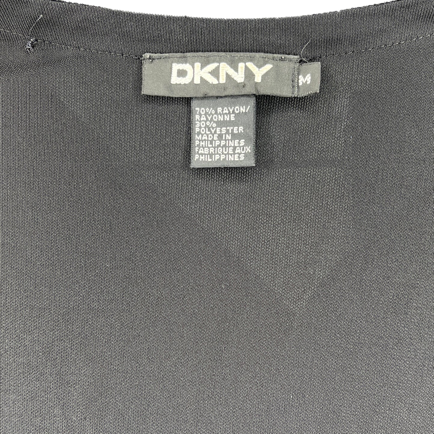 DKNY Top Long Sleeves Button Down Black Size M SKU 000236-9