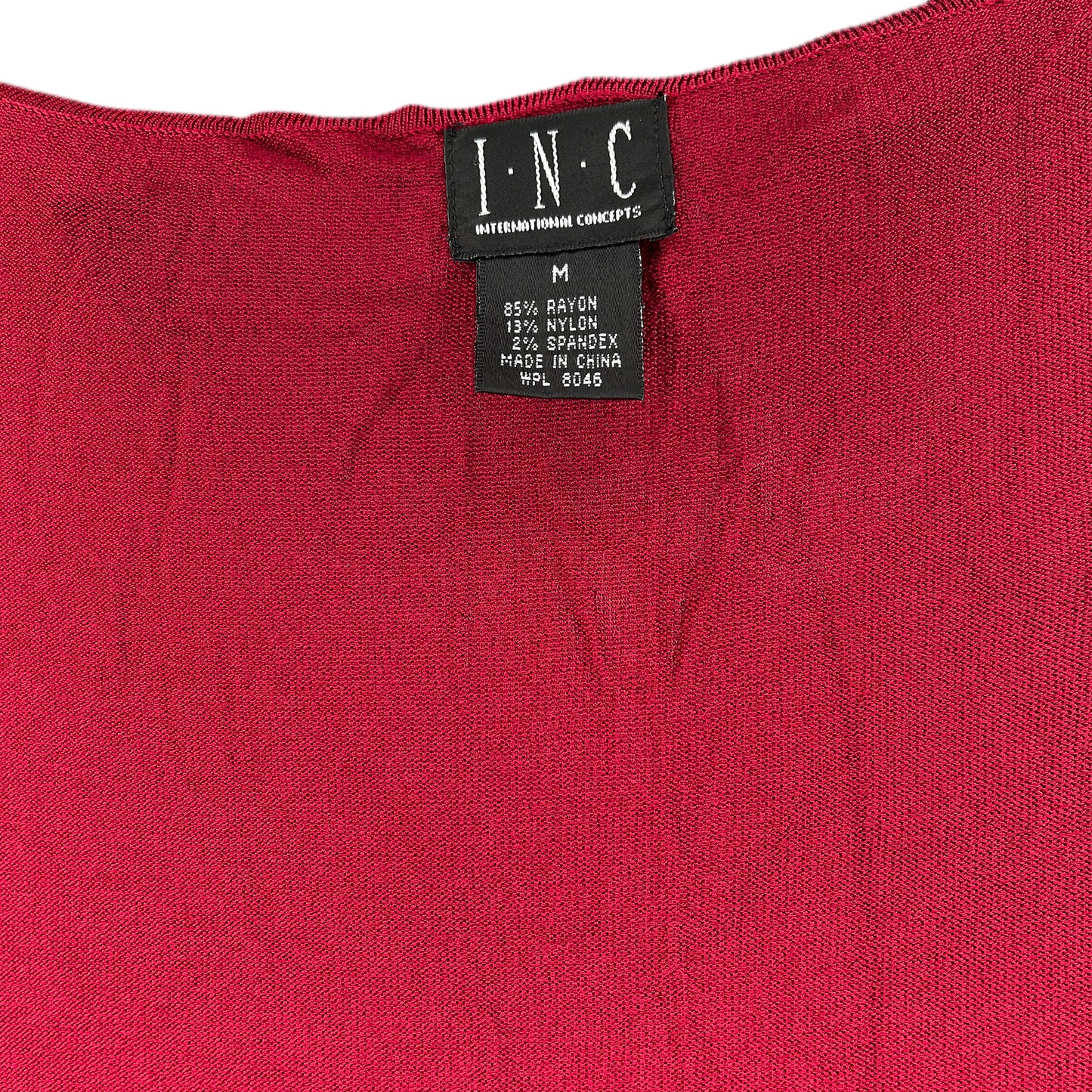 INC Tank Top Lace-Up V-Neck Red Size M SKU 000273-9