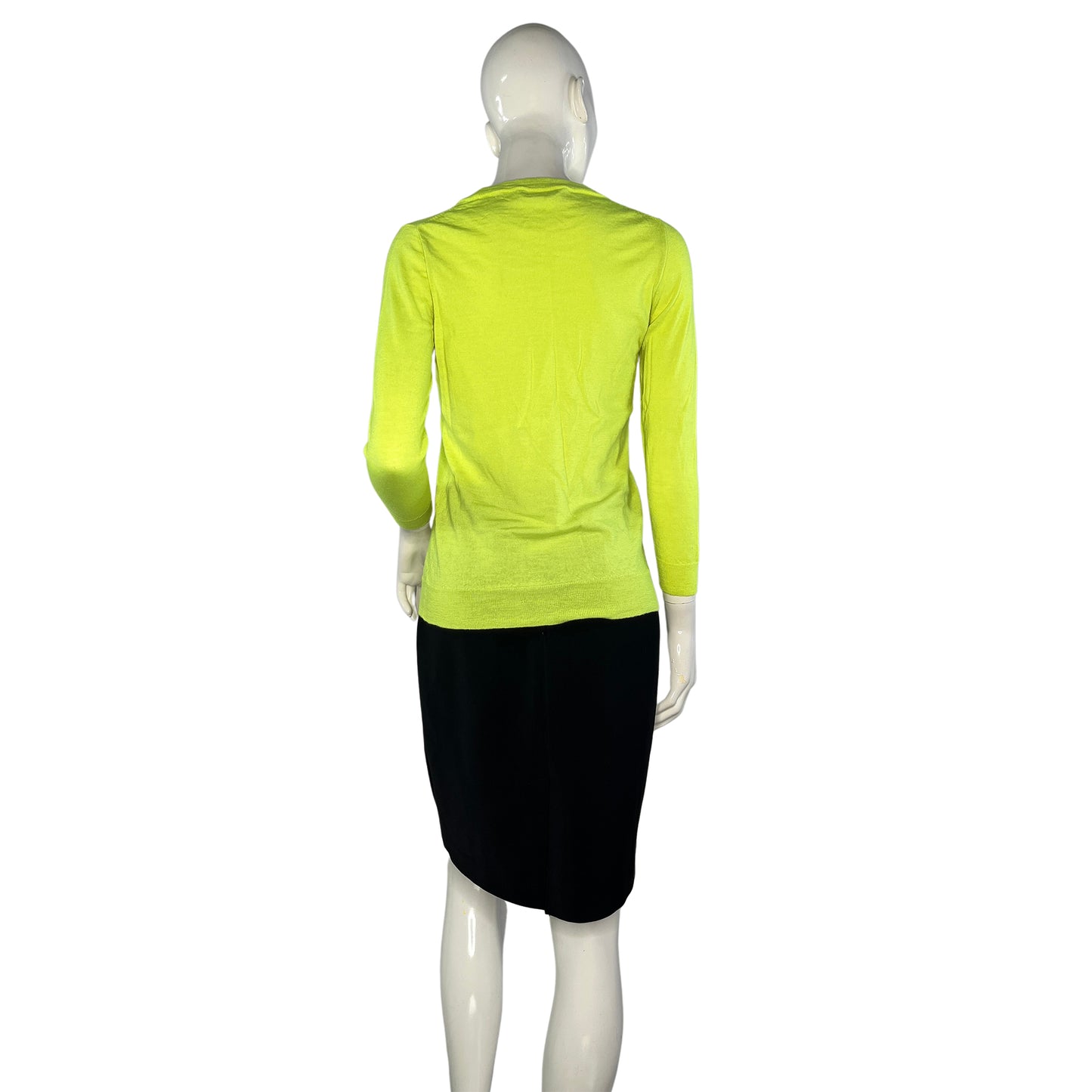 J. Crew Sweater Pull Over Neon Yellow Size S/ XS SKU 000226-2