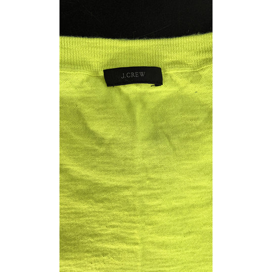J. Crew Sweater Pull Over Neon Yellow Size S/ XS SKU 000226-2