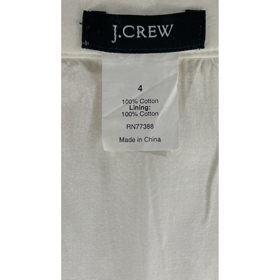 J Crew Skirt Flowy Neighborhood Pattern Cream  Size 4 SKU 000417