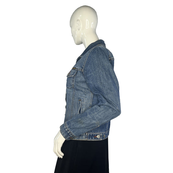 Lucky Brand Denim Jacket Button Down Medium Blue Size M SKU 000425-6
