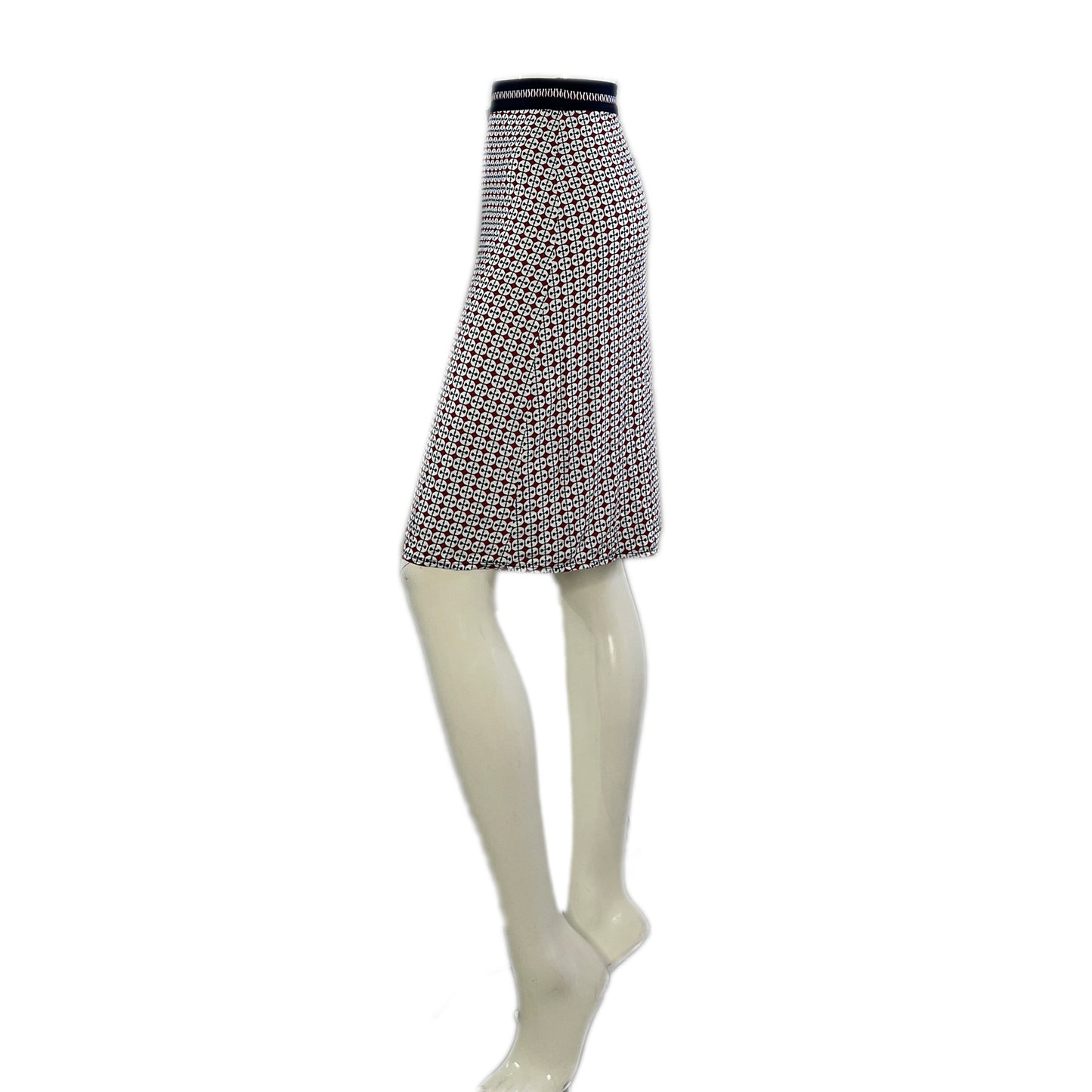 Max Studio Skirt Above-Knee Stretch Blue, Red, White Size L SKU 000268-10