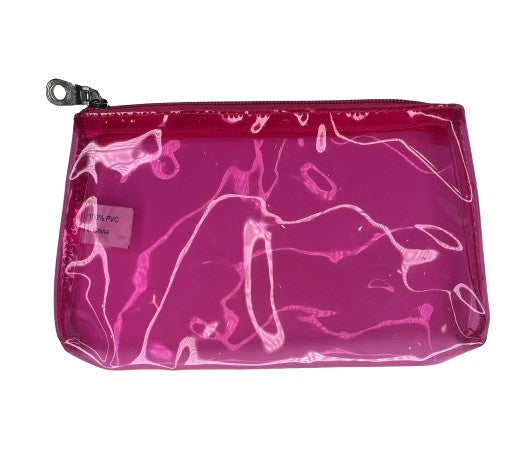 Makeup Bag Translucent Pink SKU 000432