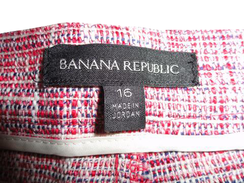 Banana Republic Shorts Red White Blue Size 16 SKU 000197-13