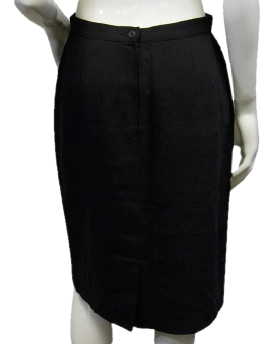 Giorgio Armani 70's Pencil Skirt Black Size 46/12 SKU 000009