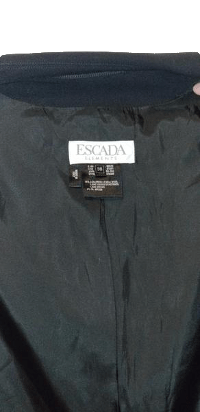 Escada Black Wool Blazer Size 38 (SKU 000008)