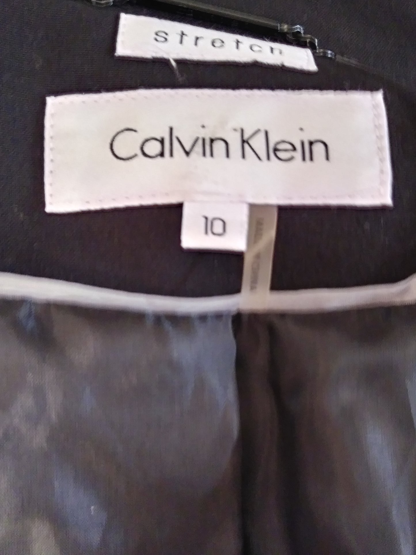 Calvin Klein 70's Blazer Black Size 10 SKU 000218-15