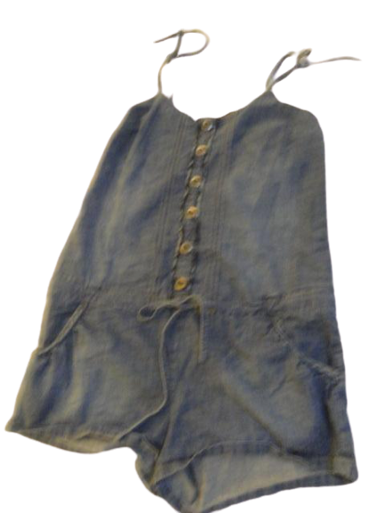 Decree Denim Short Shorts Romper Blue Size XL SKU 000062