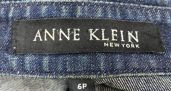 Anne Klein Jacket Cropped Denim Blue Size 6P  SKU 000328-1