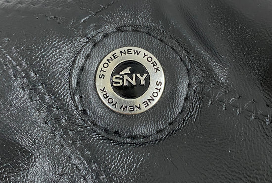 Stone New York Purse Black Patch Leather NWOT SKU 000368-10