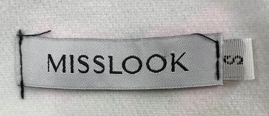 Misslook Open Blazer Black With Floral Print Size S  SKU 000112