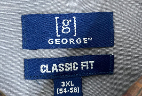 George Men's Shirt Plaid Size 3XL  SKU 000162-1