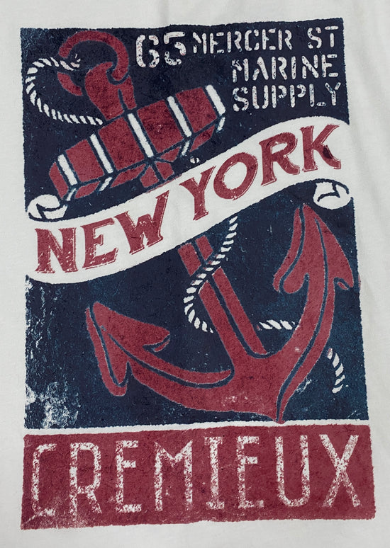 Cremieux Men's T-Shirt White New York Size M NWT SKU 000371-14