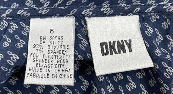 DKNY Skirt Navy Patterned Size 6  SKU 000005