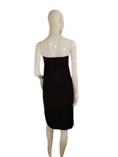 White House Black Market 90's Strapless Black Short Cocktail Dress Size 2 SKU 000136
