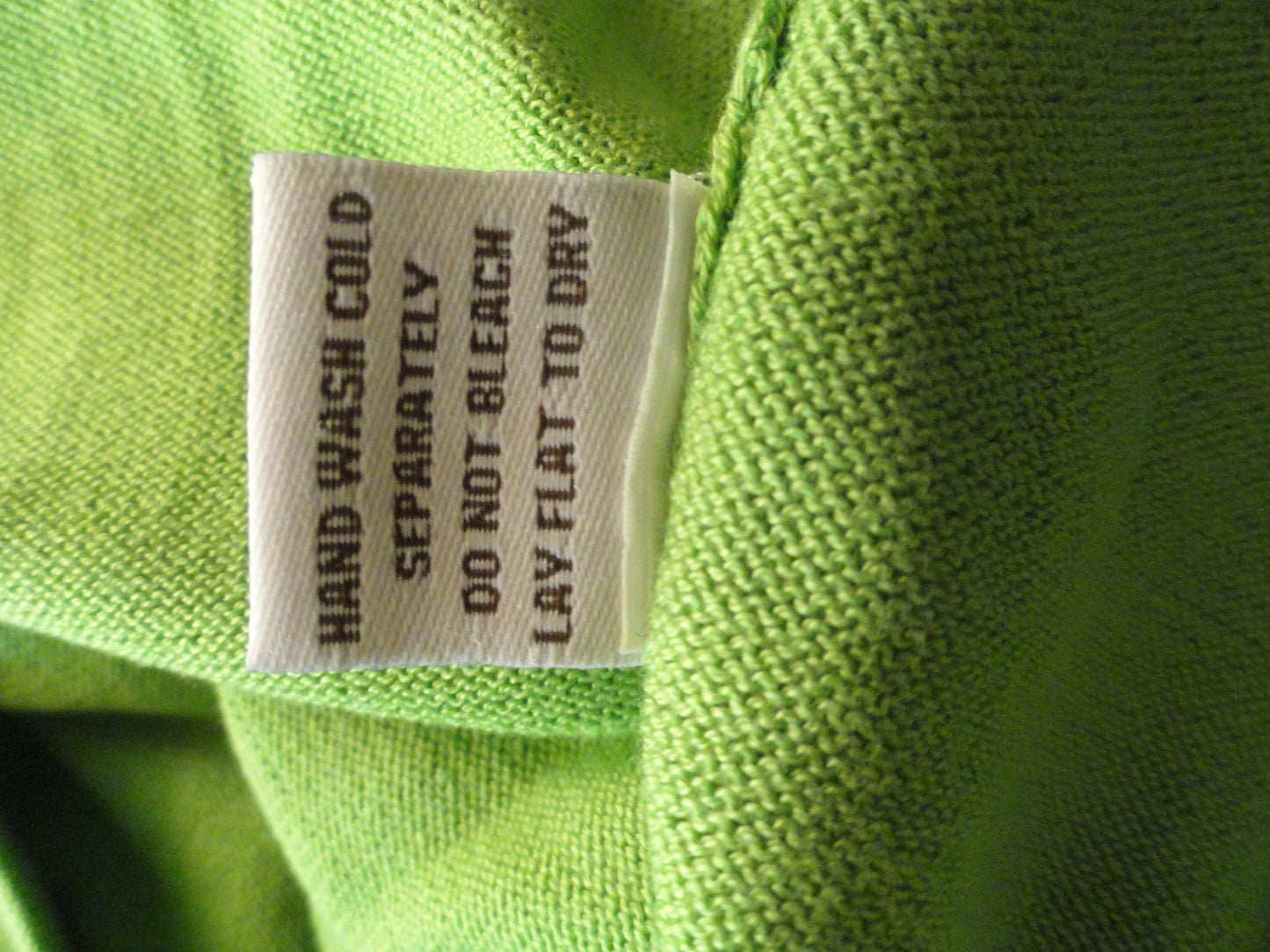 Adrienne Vittadini 80's Lime Green Dress Size L SKU 000123