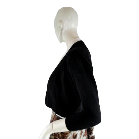 Calvin Klein 70's Cropped Jacket Black Size XS SKU 000232-3