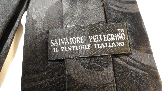 Men's Salvatore Pellegrino Tie Navy Blue SKU 000284-6 Bg1
