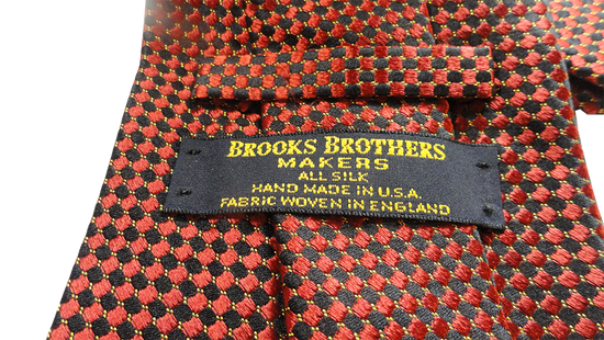 Men's Brooks Brothers Tie Red, Black SKU 000284-16 Bg2