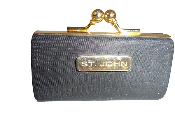 St. John Lipstick Case Black and Gold (SKU 000248-7)