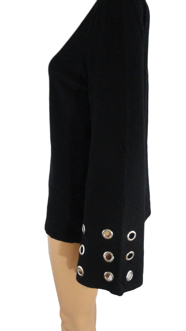 Catherine Long Sleeve Top Black Size L (SKU 000024)