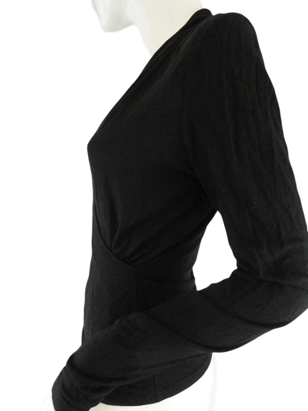 Ann Taylor Black Long Sleeve Top Size S SKU 000137