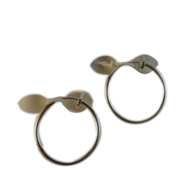 Earrings Hoops Silver NWOT (SKU 004002-38)