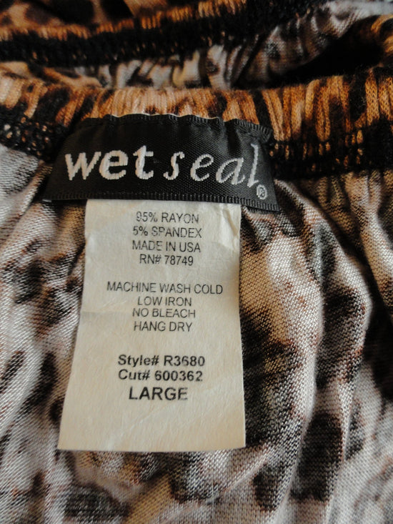 Wet Seal 80's Top Animal Print Size XL SKU 000027