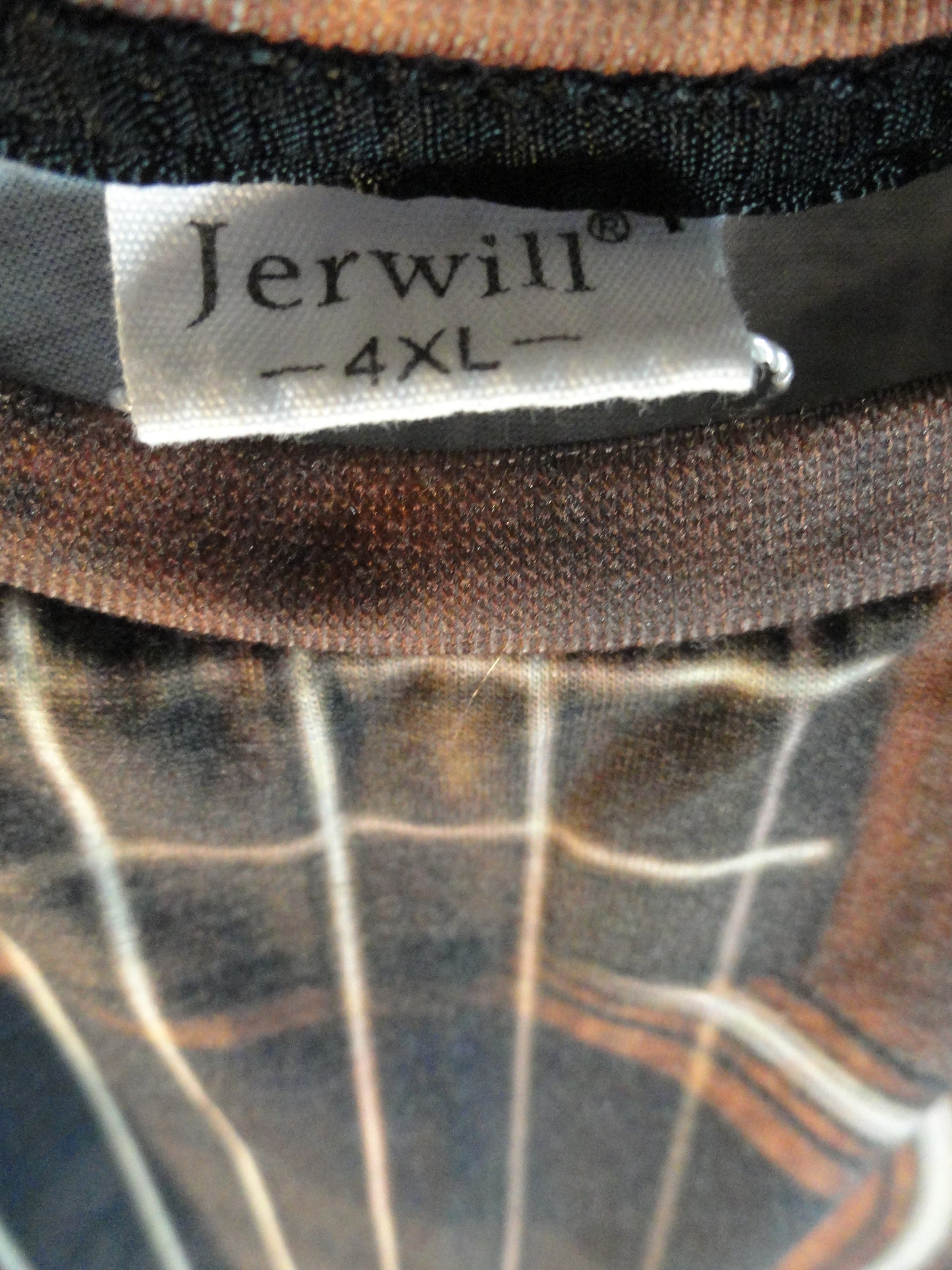 Jerwill Men's T-Shirt Brown Size 4 XL SKU 000166