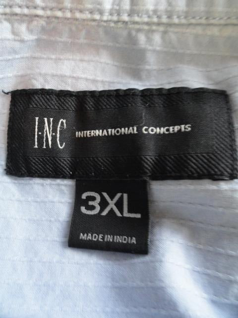 INC Men's Short Sleeve Shirt Blue Size 3 XL SKU 000166