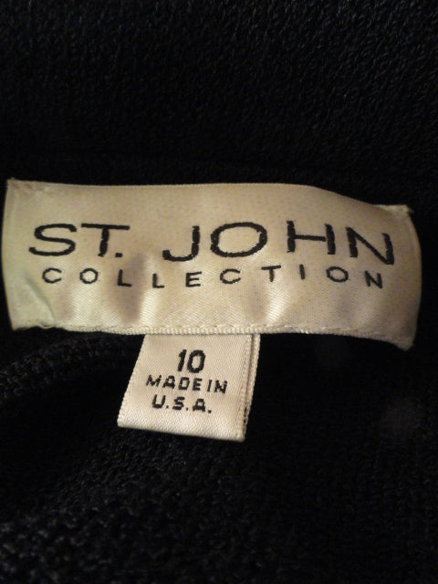 St. John Collection Black Blazer Size 10 SKU 000048