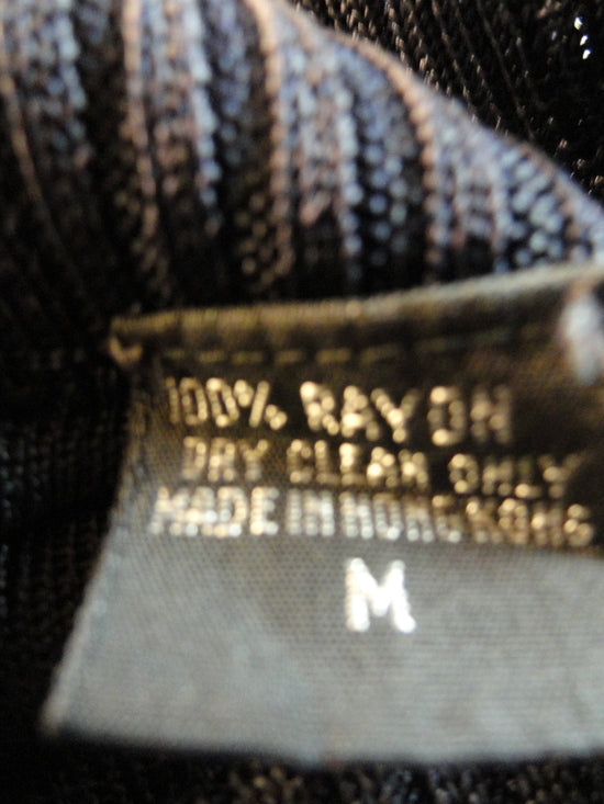 DKNY High Neck Navy Sleeveless Knit Body Suit Size M SKU 000052
