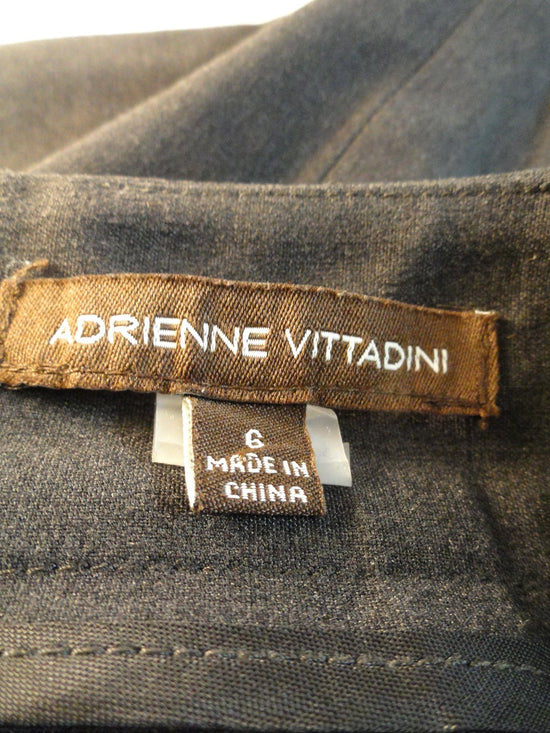 Adrienne Vittadini 80's Gray Pencil Skirt Size 6 SKU 000052