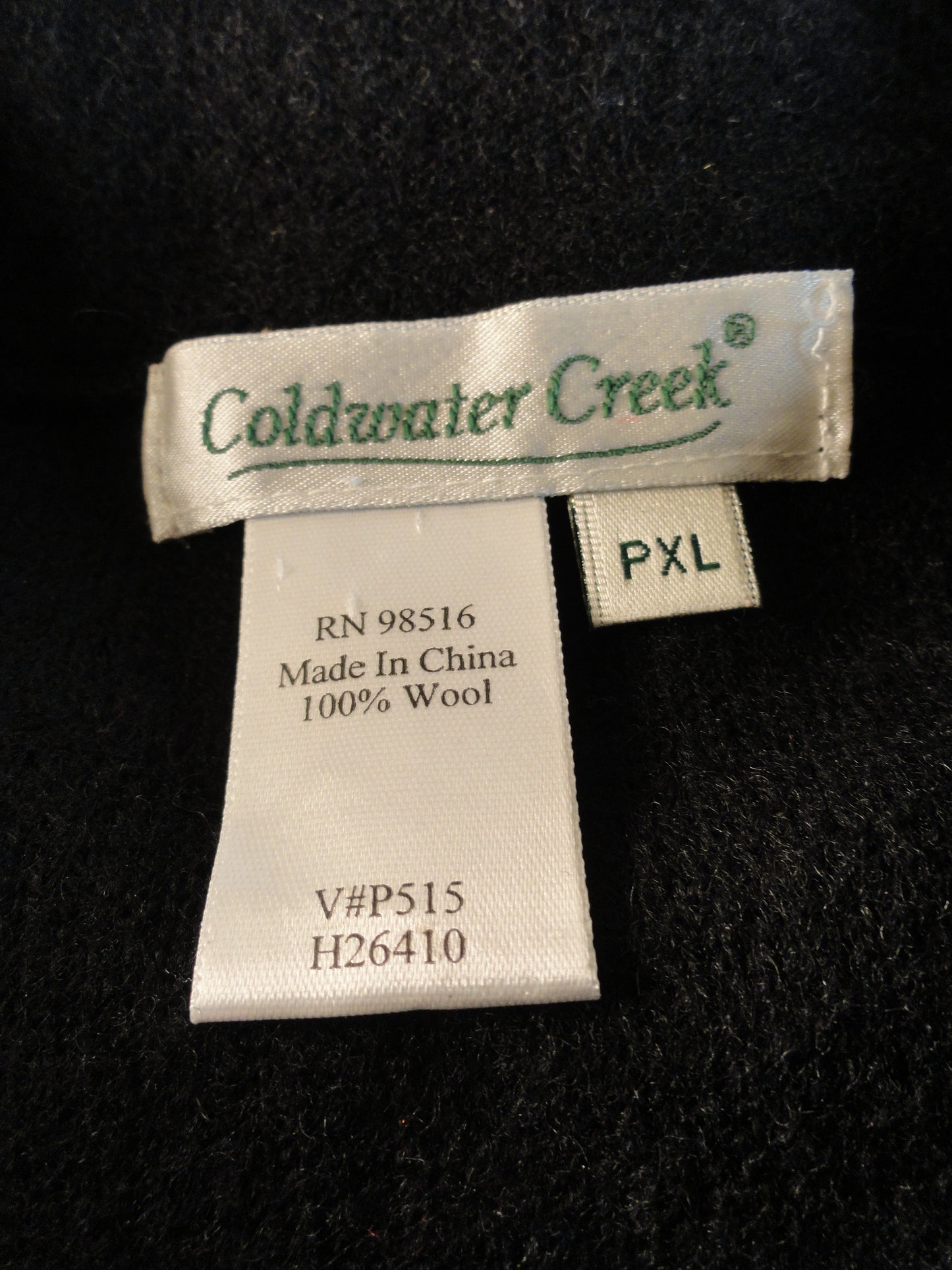 Coldwater Creek 90's Black Embroidered Blazer Size XL P SKU 000058