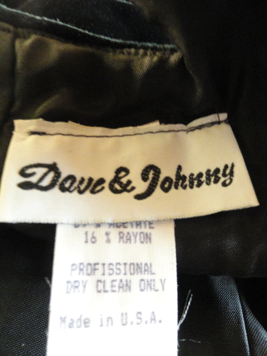 Dave & Johnny Black Dress w/ silver gem neckline Size 5/6 SKU 000061
