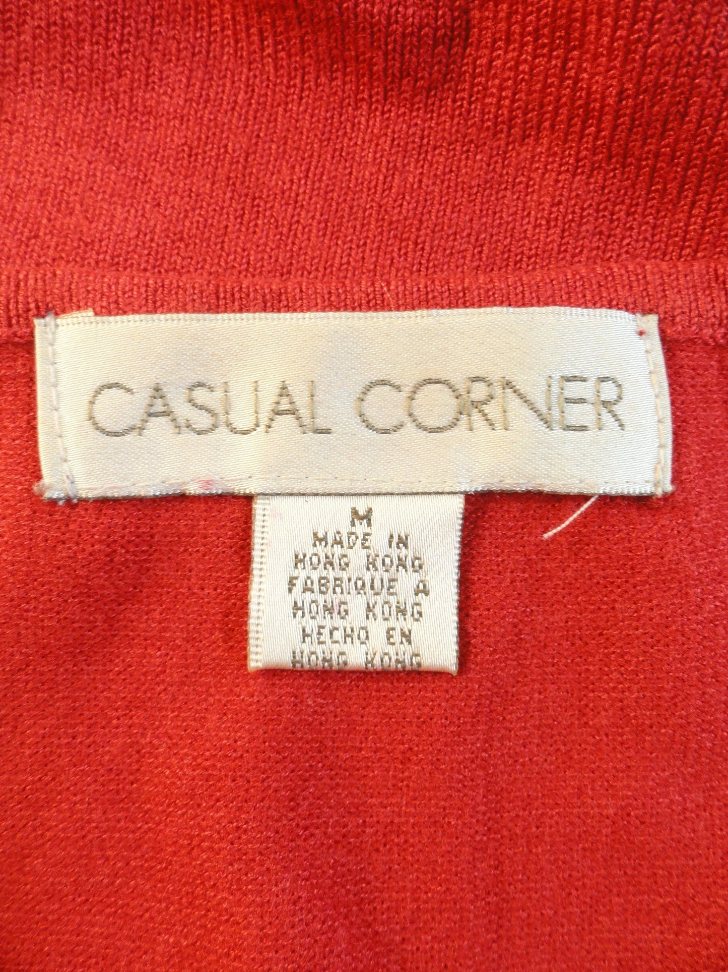 Casual Corner 80's Sequin Top Red Size M SKU 000087