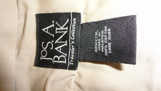 Jos. A. Bank 60's Classic Men's Khaki Pants SKU 000159