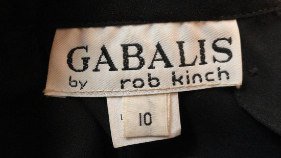 Gabalis by Rob Kinch Black Long Sleeve Shirt Size M  SKU 000170