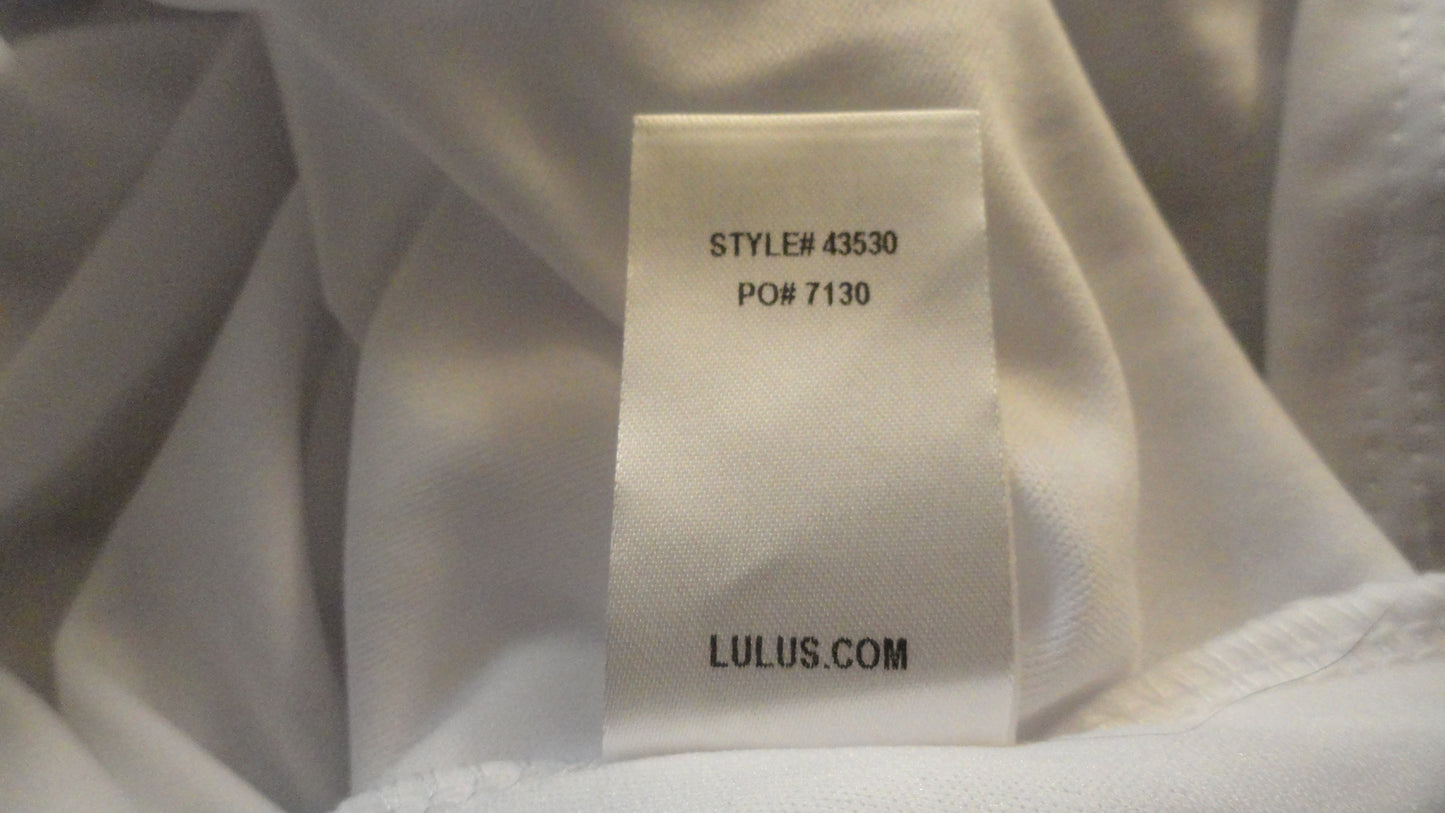 Lulus Dress Blue & White Floral Size S SKU 000195-13