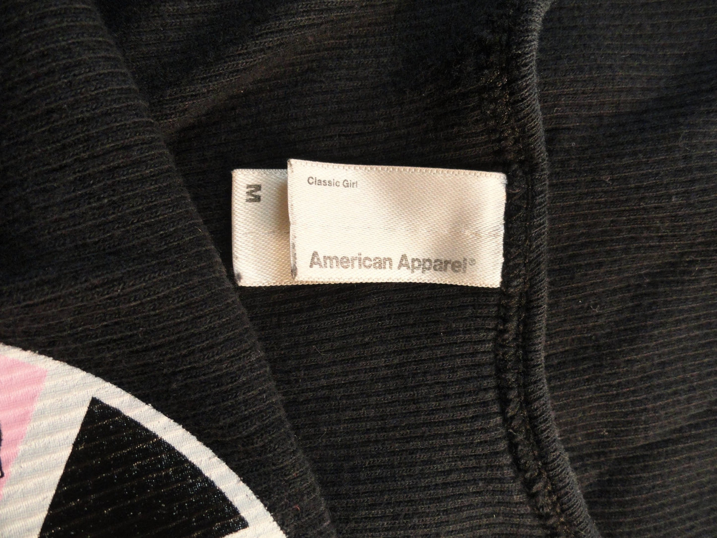 American Apparel Top Black Sz Medium SKU 000096