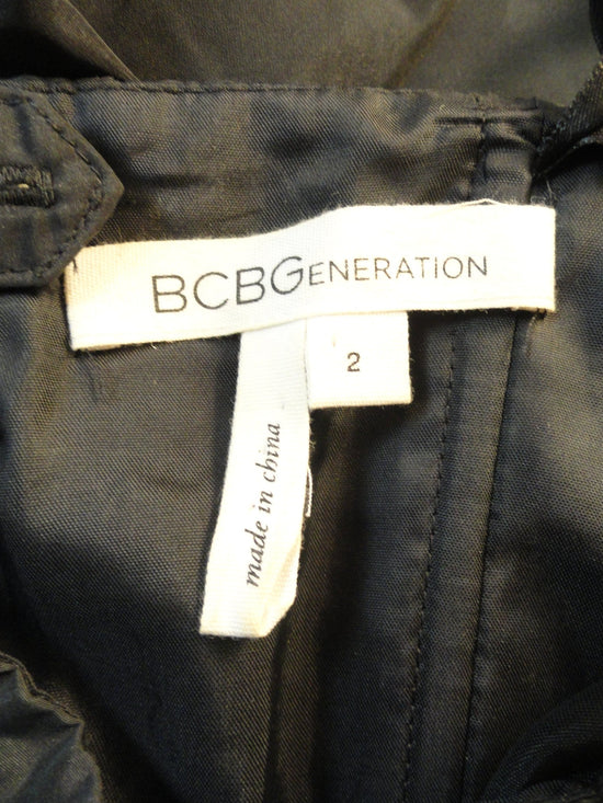 BCBG 80's Little Black Dress Strapless Size 2 SKU 000097