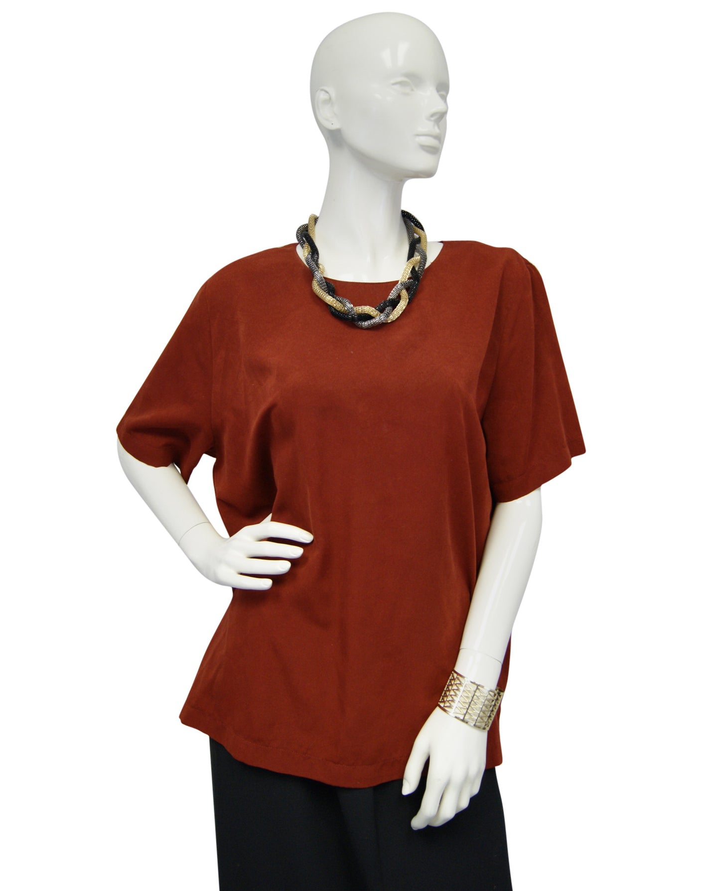 Saint Germain Rust Shirt Size Large ( (SKU  000051) - Designers On A Dime - 1