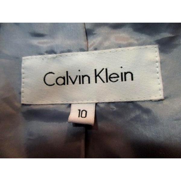 Calvin Klein 90's Jacket Gray Pin Striped Size 10 SKU 000231-10