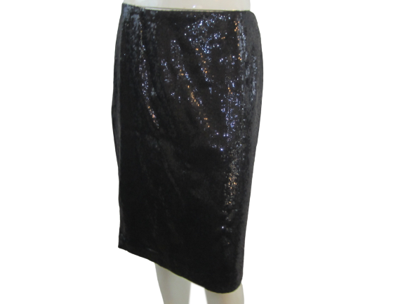 Calvin Klein 70's Black Skirt Size 12 SKU 000292-2