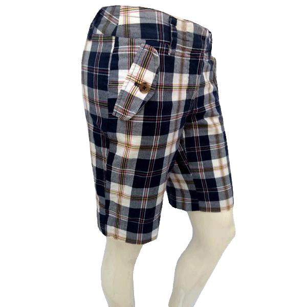 J. Crew 80's Blue Red White Yellow Plaid Shorts Size 0 SKU 000180