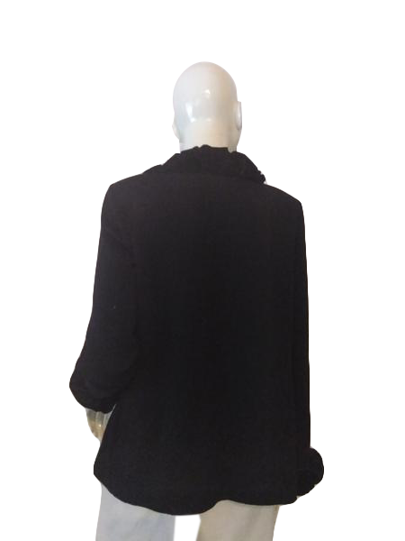 St. John Knit Evening Blazer Black Size 8 SKU 000256-7
