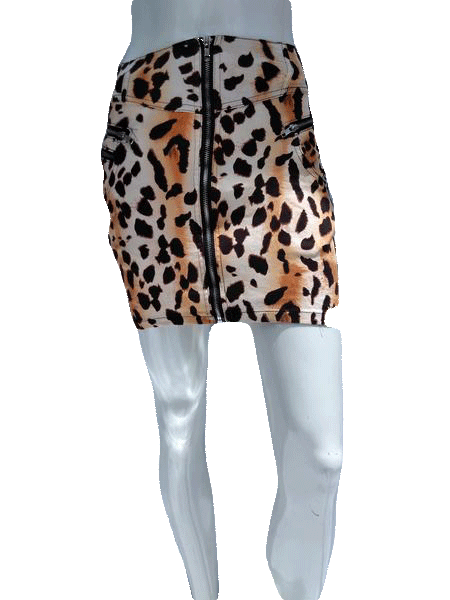 Better B Leopard Mini Skirt Size S SKU 000133
